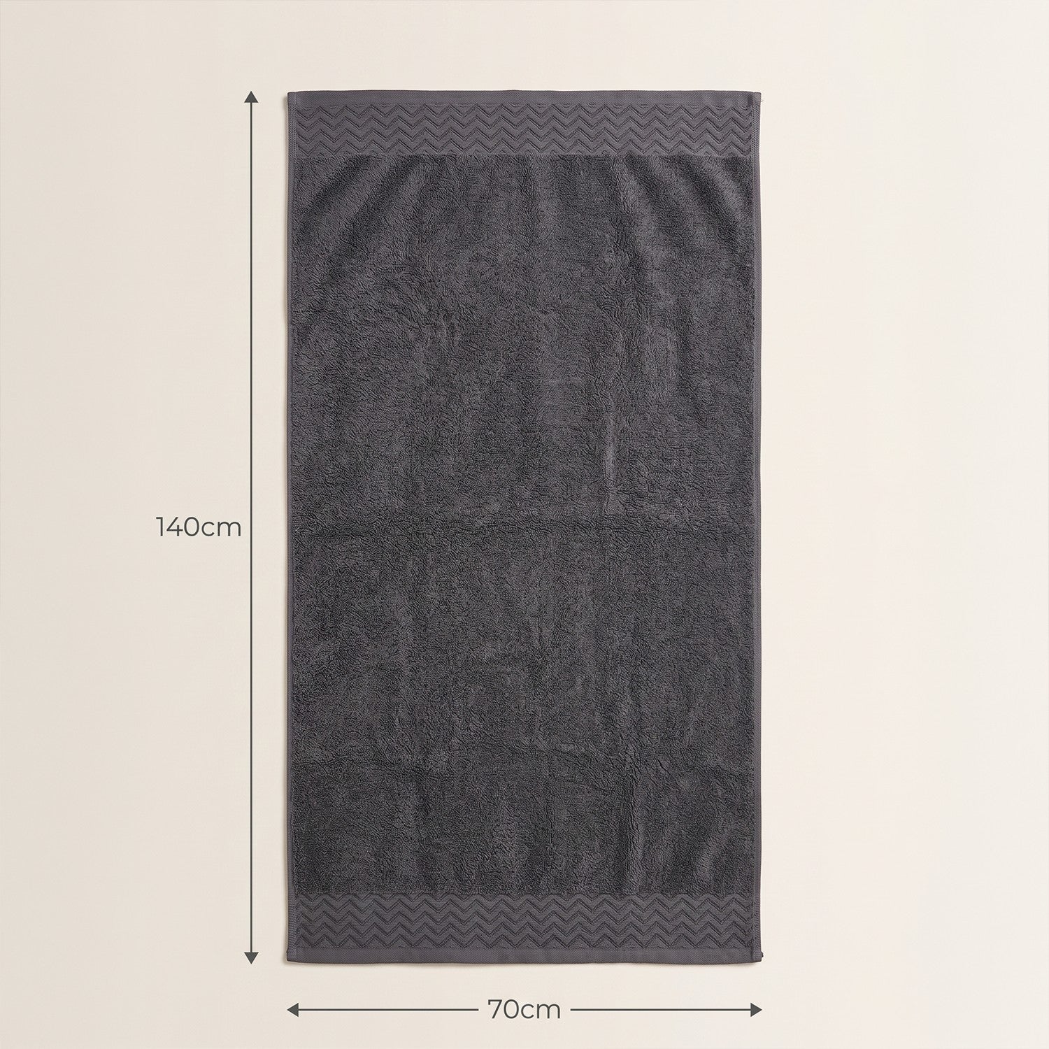 فوطة حمام جاكار قطن 800 GSM مقاس 70×140 سم