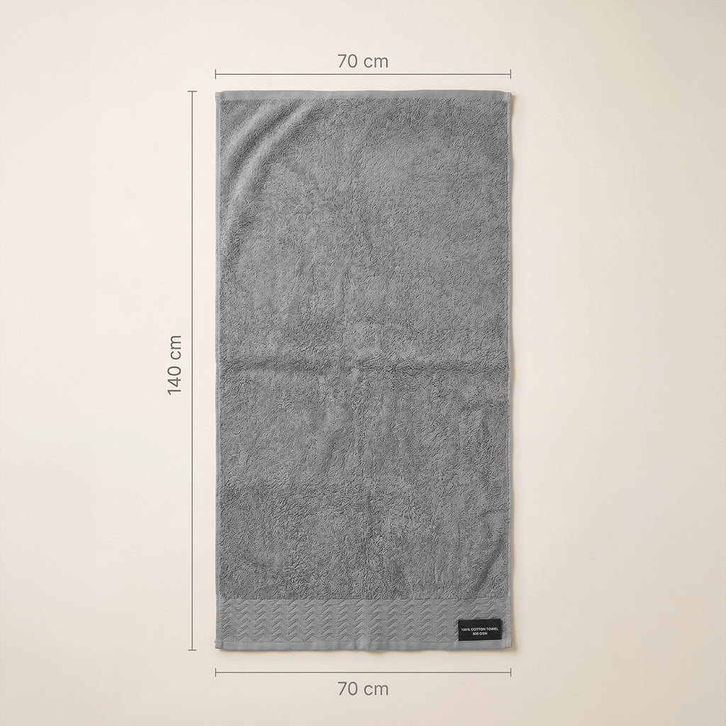 فوطة حمام جاكار قطن 800 GSM مقاس 70×140 سم