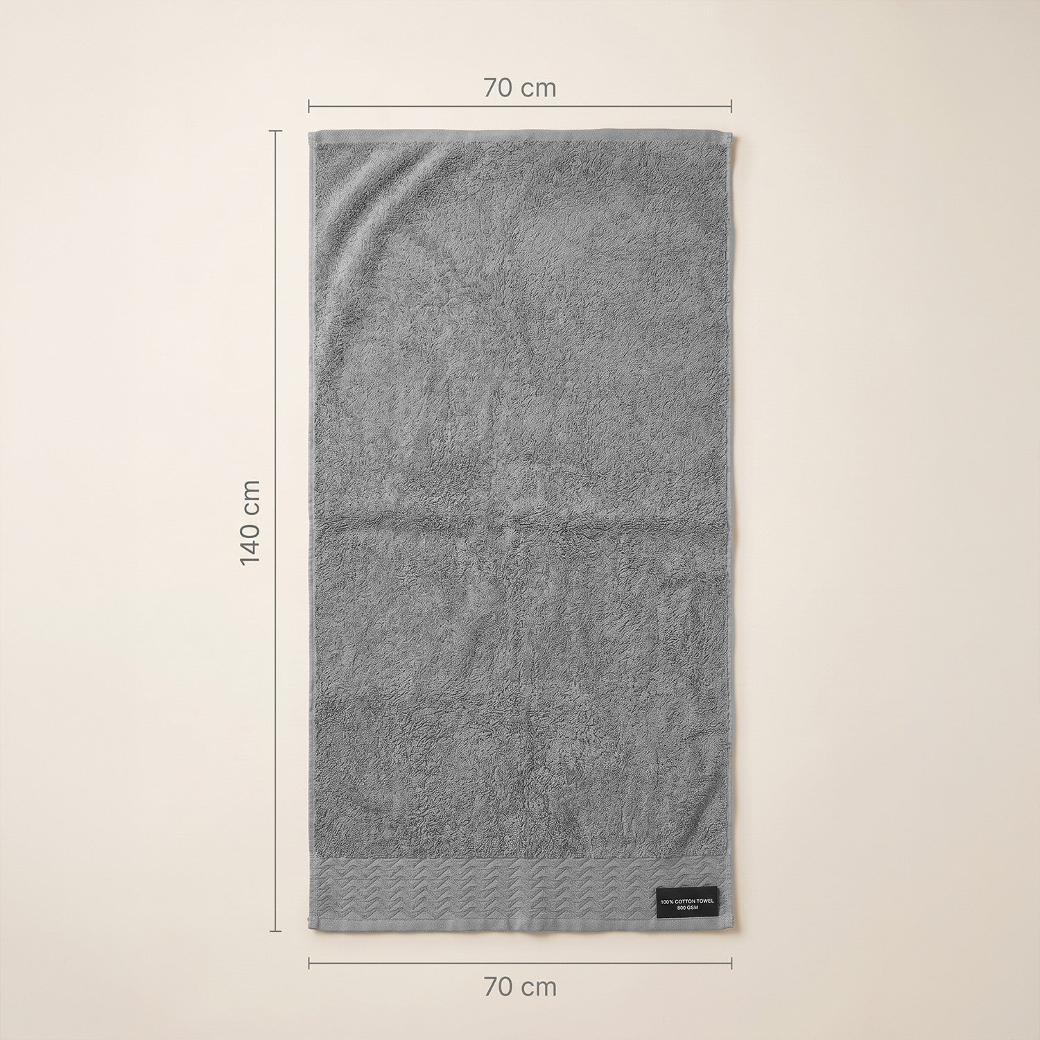 فوطة حمام جاكار قطن 800 GSM مقاس 70×140 سم