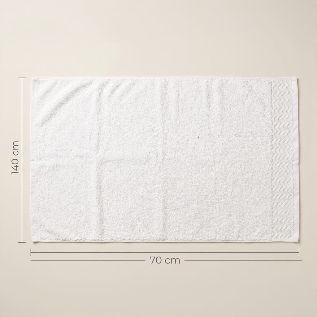 فوطة حمام جاكار قطن 800 GSM مقاس 70×140 سم
