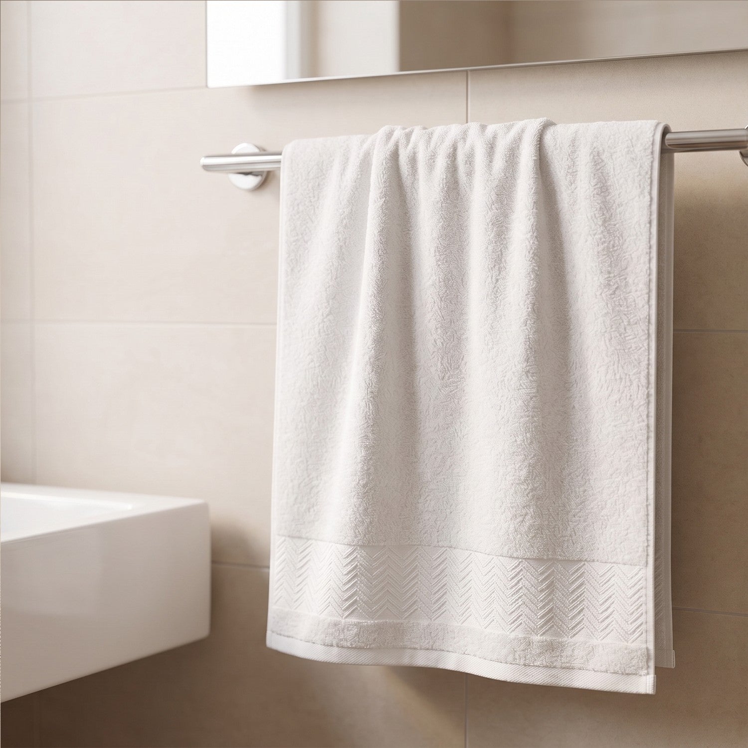 فوطة حمام جاكار قطن 800 GSM مقاس 70×140 سم