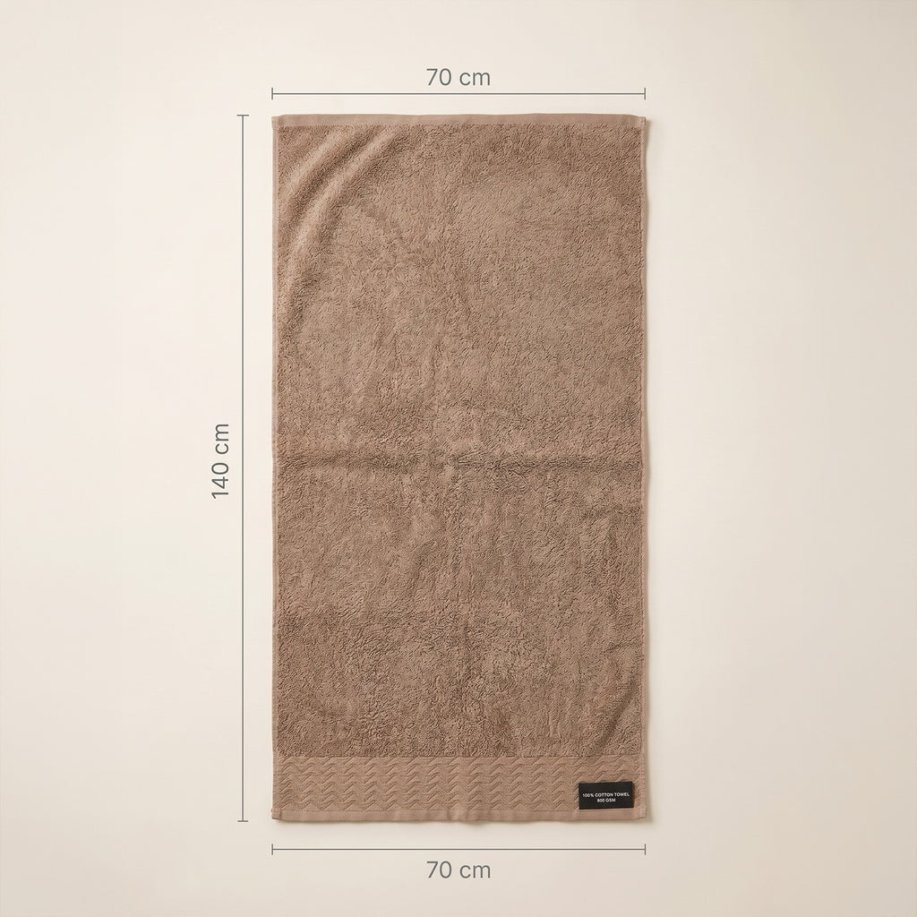 فوطة حمام جاكار قطن 800 GSM مقاس 70×140 سم
