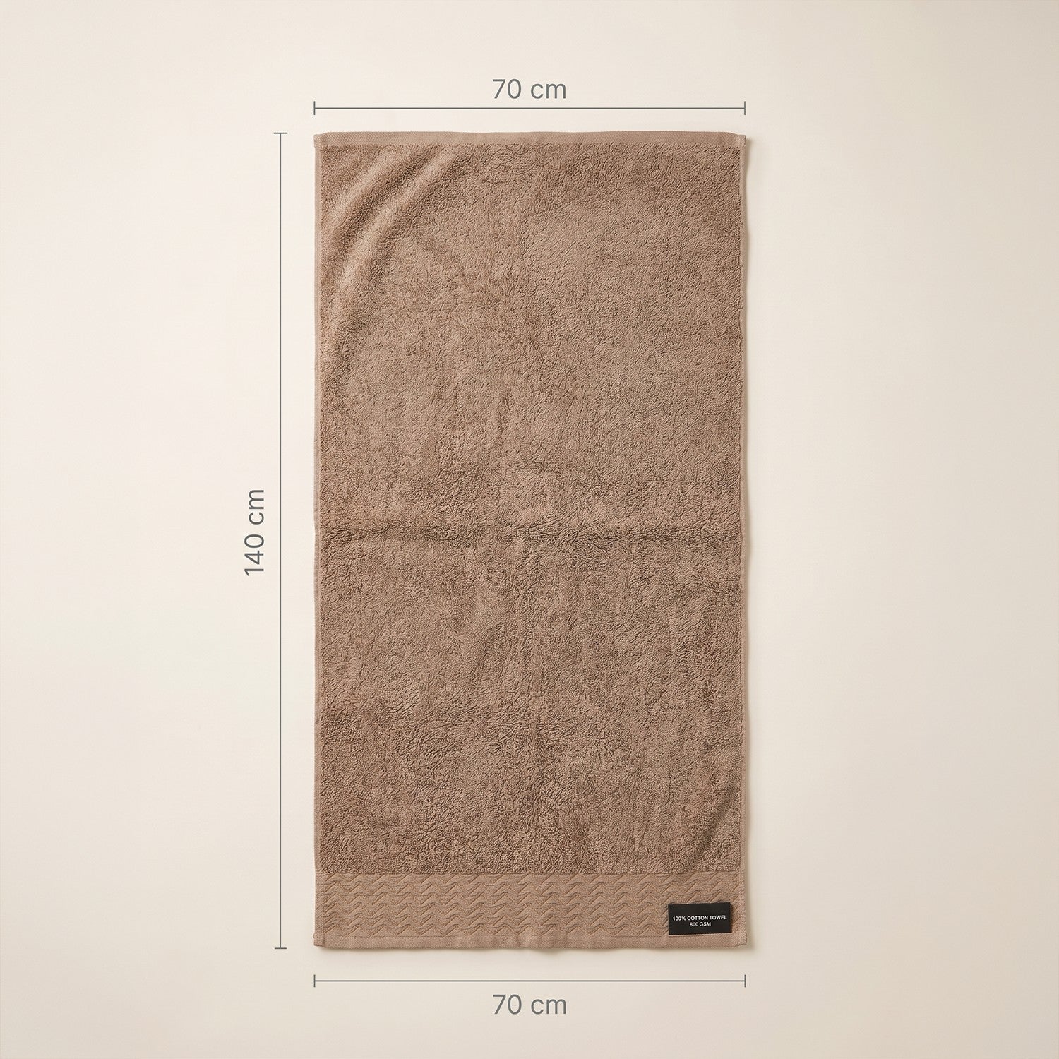فوطة حمام جاكار قطن 800 GSM مقاس 70×140 سم