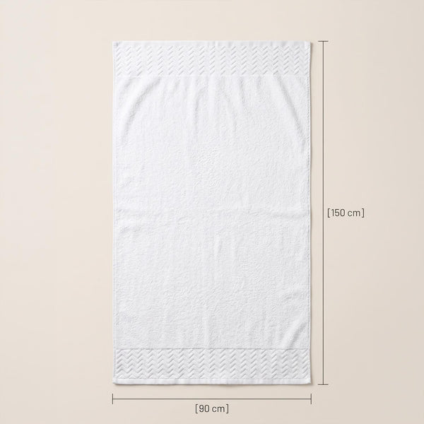 فوطة حمام كبيرة جاكار قطن 800 GSM مقاس 90×150 سم