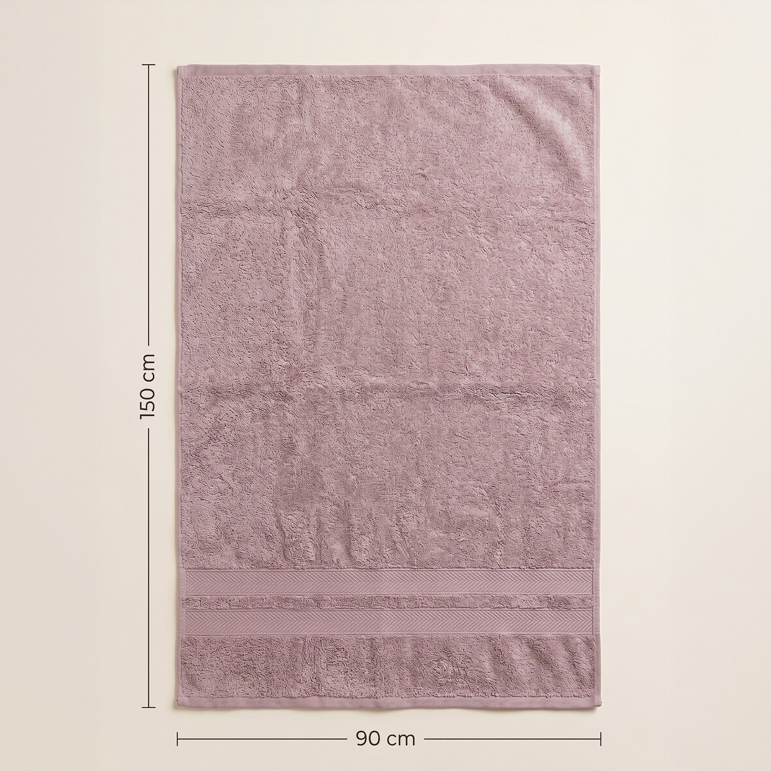 فوطة حمام قطن بتصميم بامبو – 600 GSM – 70×140 سم