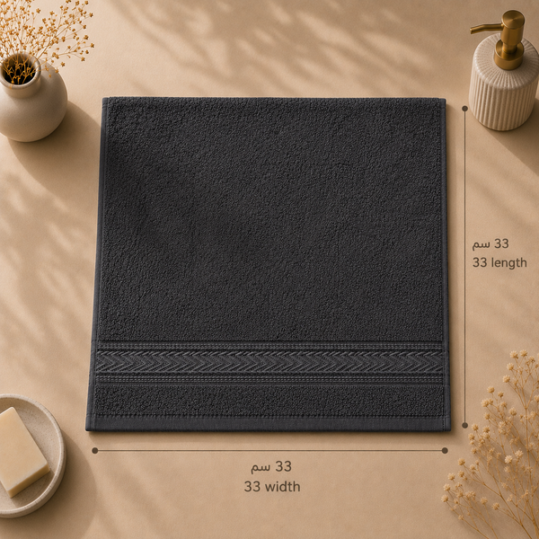 فوطة وجه قطن R12 مقاس 33 × 33 سم | 600 جم/م²