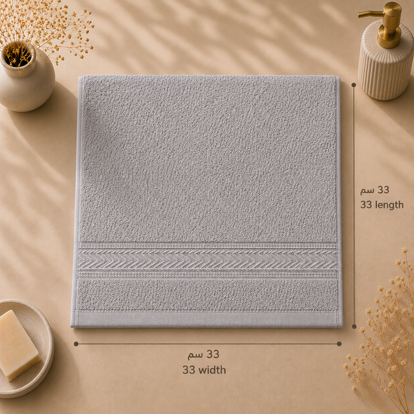 فوطة وجه قطن R12 مقاس 33 × 33 سم | 600 جم/م²
