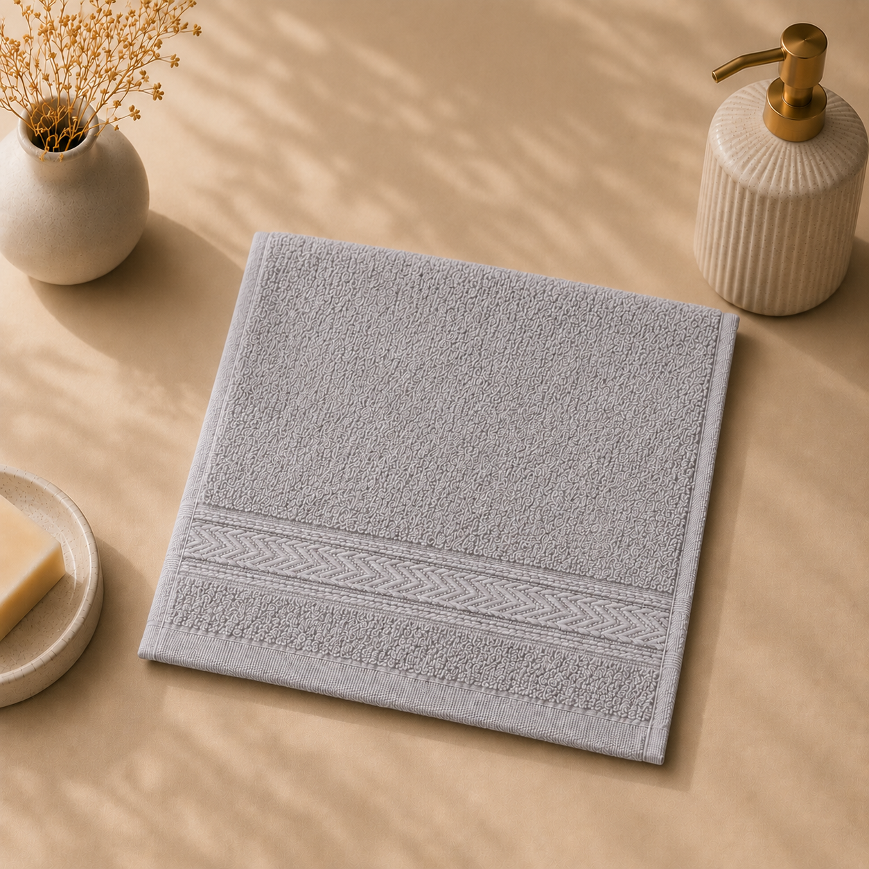 فوطة وجه قطن R12 مقاس 33 × 33 سم | 600 جم/م²