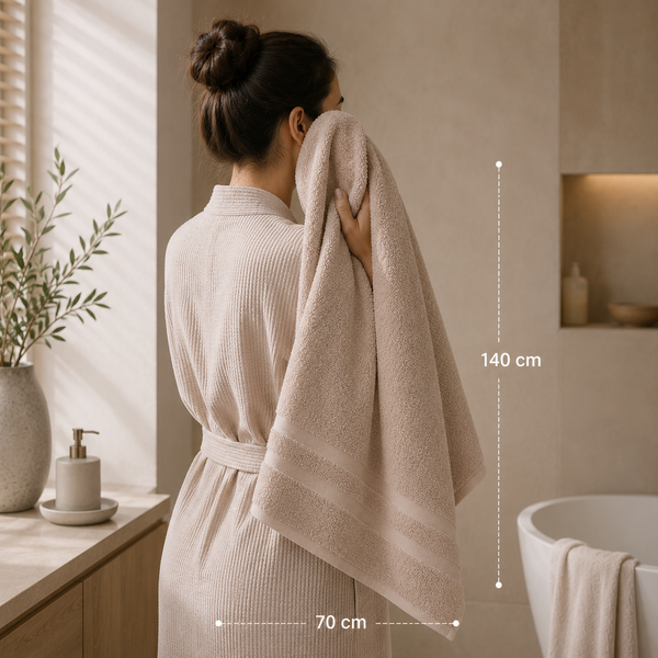 فوطة حمام قطن كلاسيك 600 جم – 70×140 سم