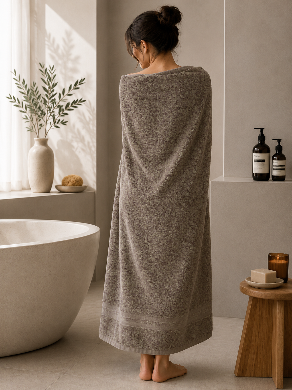 فوطة حمام قطن كلاسيك 600 جم – 70×140 سم