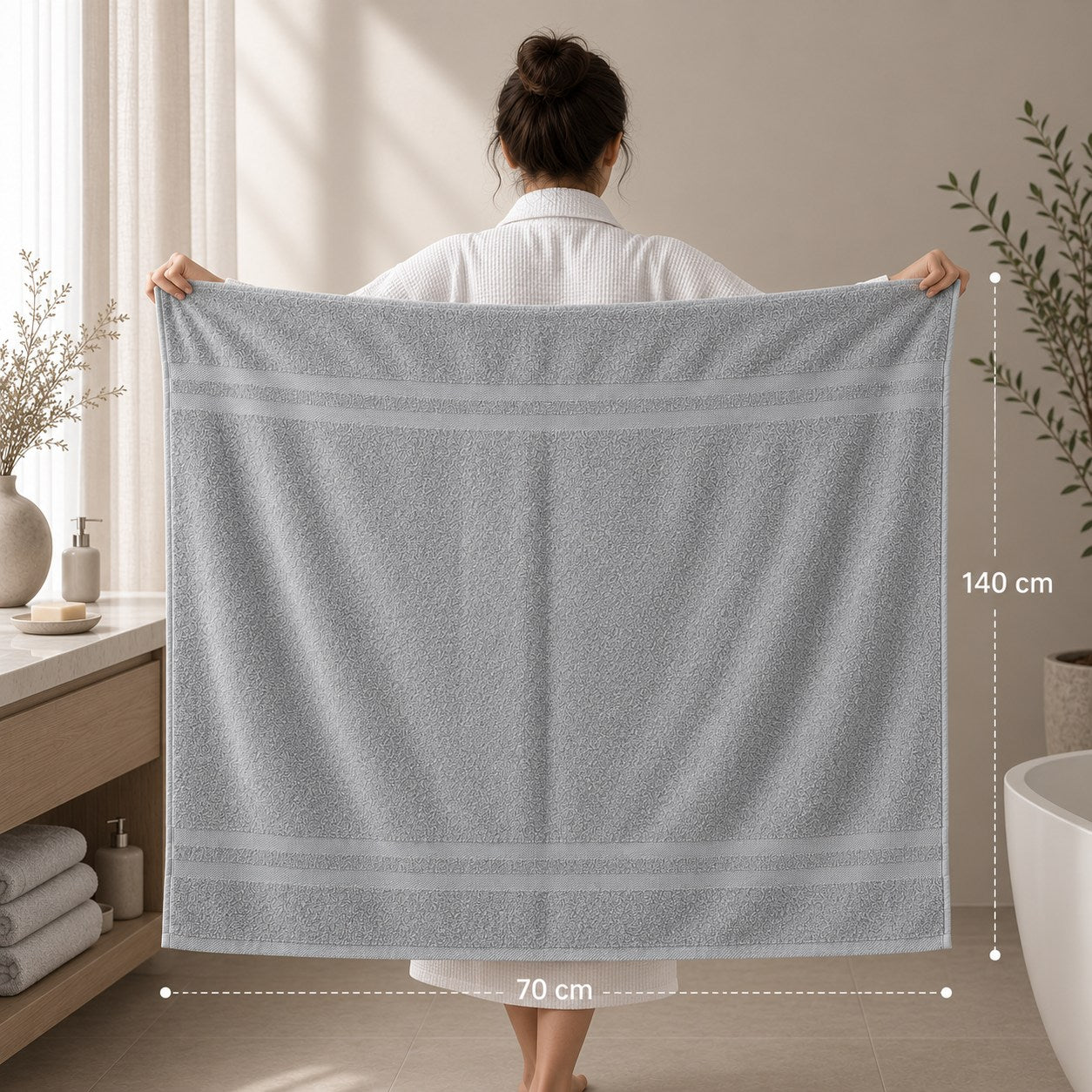 Bath towel 70x140cm classic 600 gsm