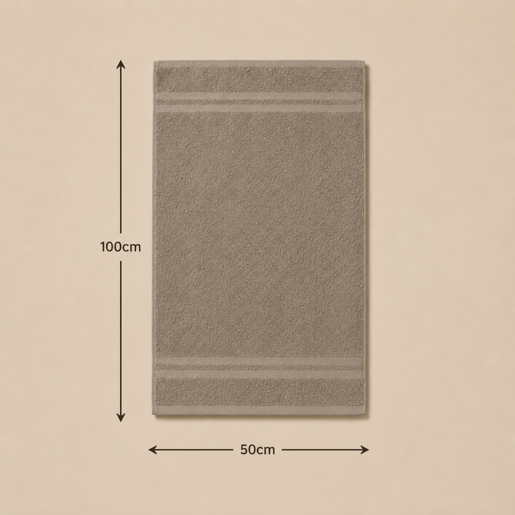 فوطة وجه قطن كلاسيك 600 جم/م² – 50×100 سم 