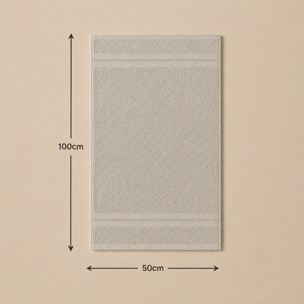 فوطة وجه قطن كلاسيك 600 جم/م² – 50×100 سم 