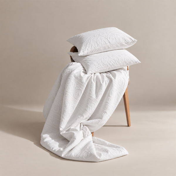 King Quilted Bed Spread  Set 3 PCS. 240x260CM.+2 Pillow Cases  -CJ-001-002