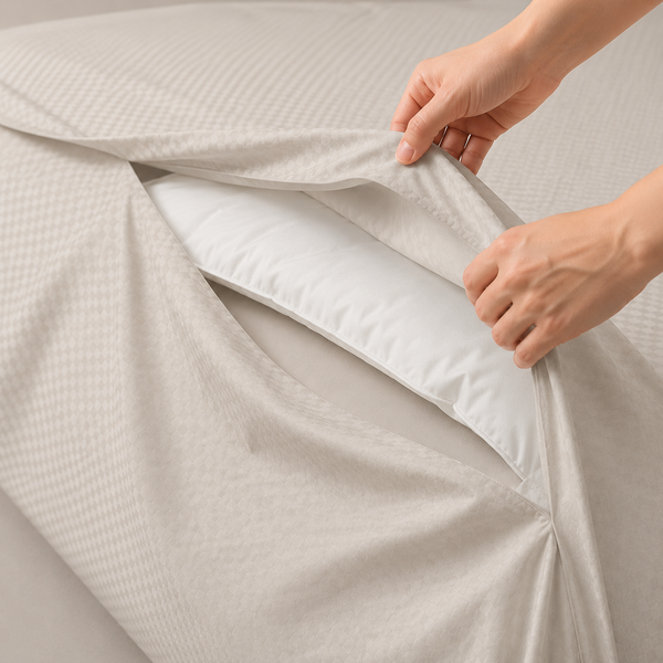 Embossed Duvet Cover Set 2 180*220 W 1 P/Case 50*70