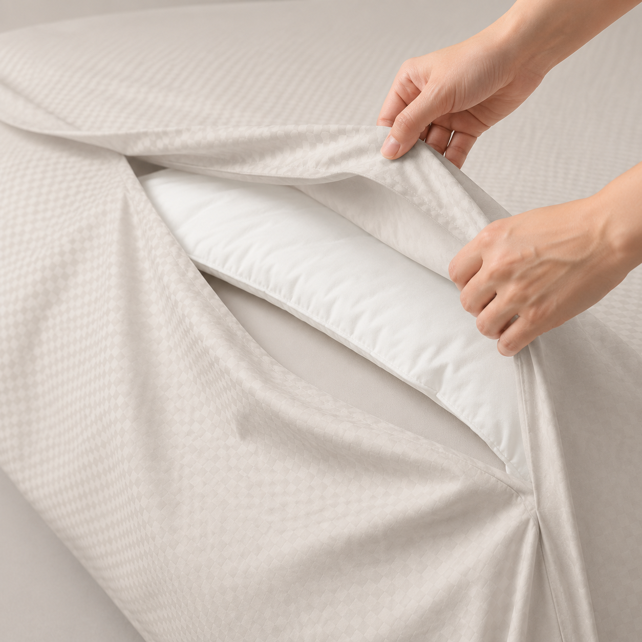 Embossed Duvet Cover Set 3 260*240 W 2 P/Case 50*70