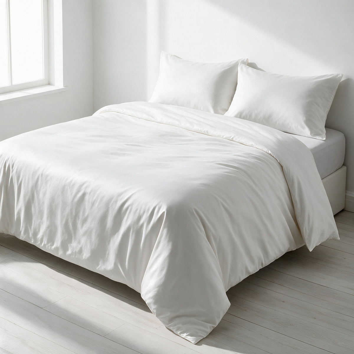 Hotel section 600 TC plain Duvet Cover Set 2 180*220 W 1 P/Case 50*70