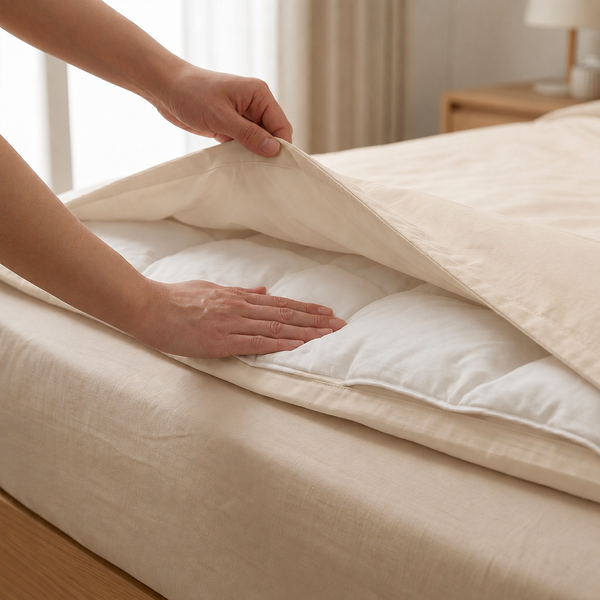 Hotel section 600 TC plain Duvet Cover Set 2 240*220 W 1 P/Case 50*70
