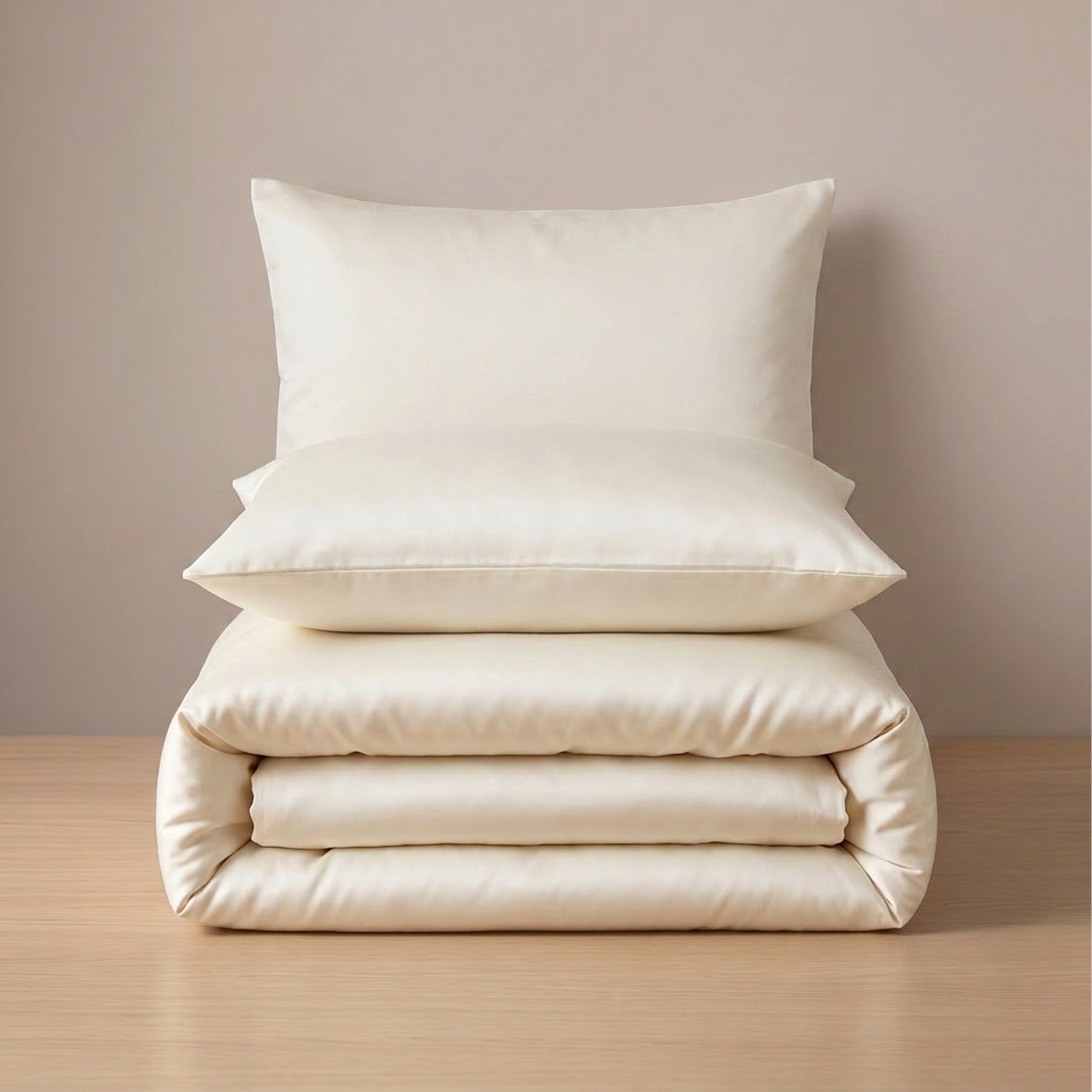 Hotel section 600 TC plain Duvet Cover Set 3 260*240 W 2 P/Case 50*70