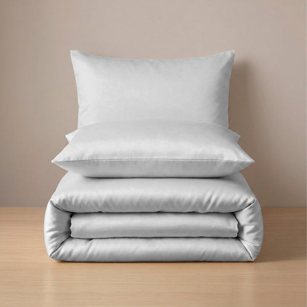 Hotel section 600 TC plain Duvet Cover Set 3 260*240 W 2 P/Case 50*70