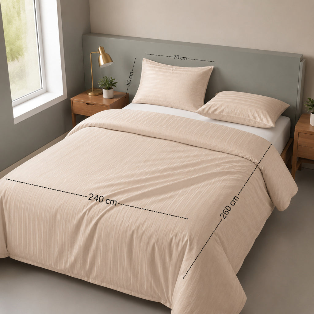 Jaquard Section new style stripe 300 TC Duvet Cover Set 3 260*240 W 2 P/Case 50*70