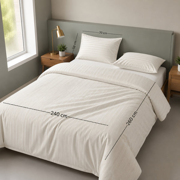 Jaquard Section new style stripe 300 TC Duvet Cover Set 3 260*240 W 2 P/Case 50*70