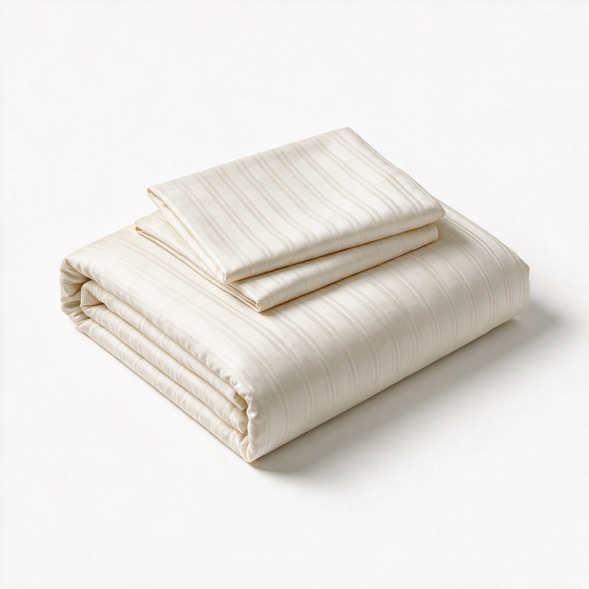 Duvet Cover Jacquard Stripe Cotton Satin 300 TC Set - 220×240 / 240×260 cm