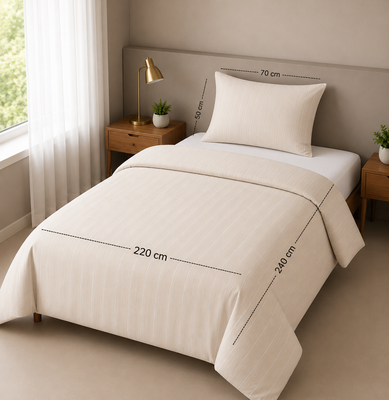 Luxury collection Duvet Cover Set 2 240*220 W 1 P/Case 50*70