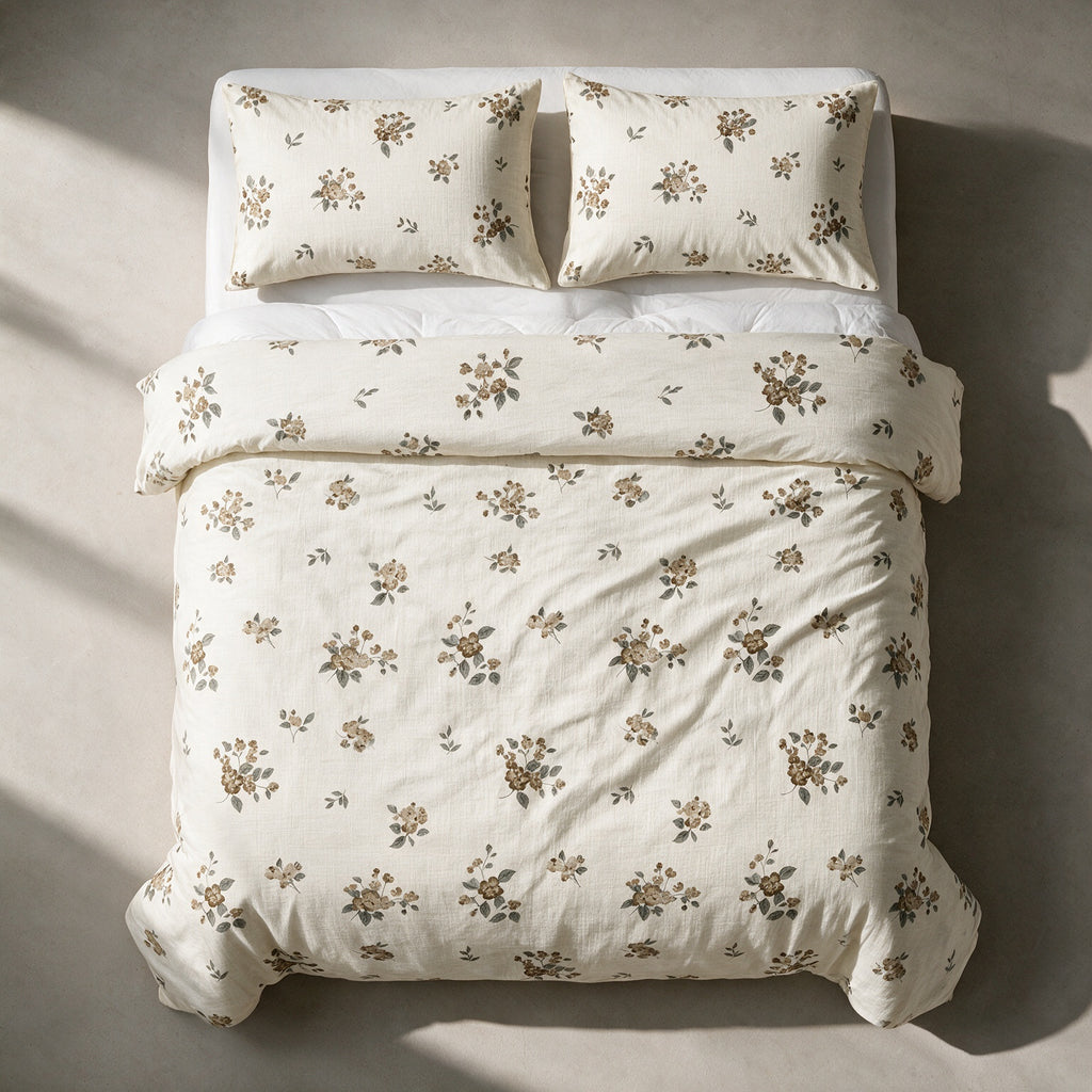 Single Duvet Cover Set 3 PCS. 180x220CM+Flab.+2 Pillow Cases -1001