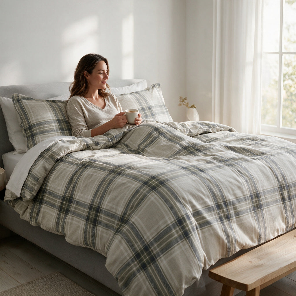 Duvet Cover Micro Linen Set 3 PCS - 3 Sizes - 1008