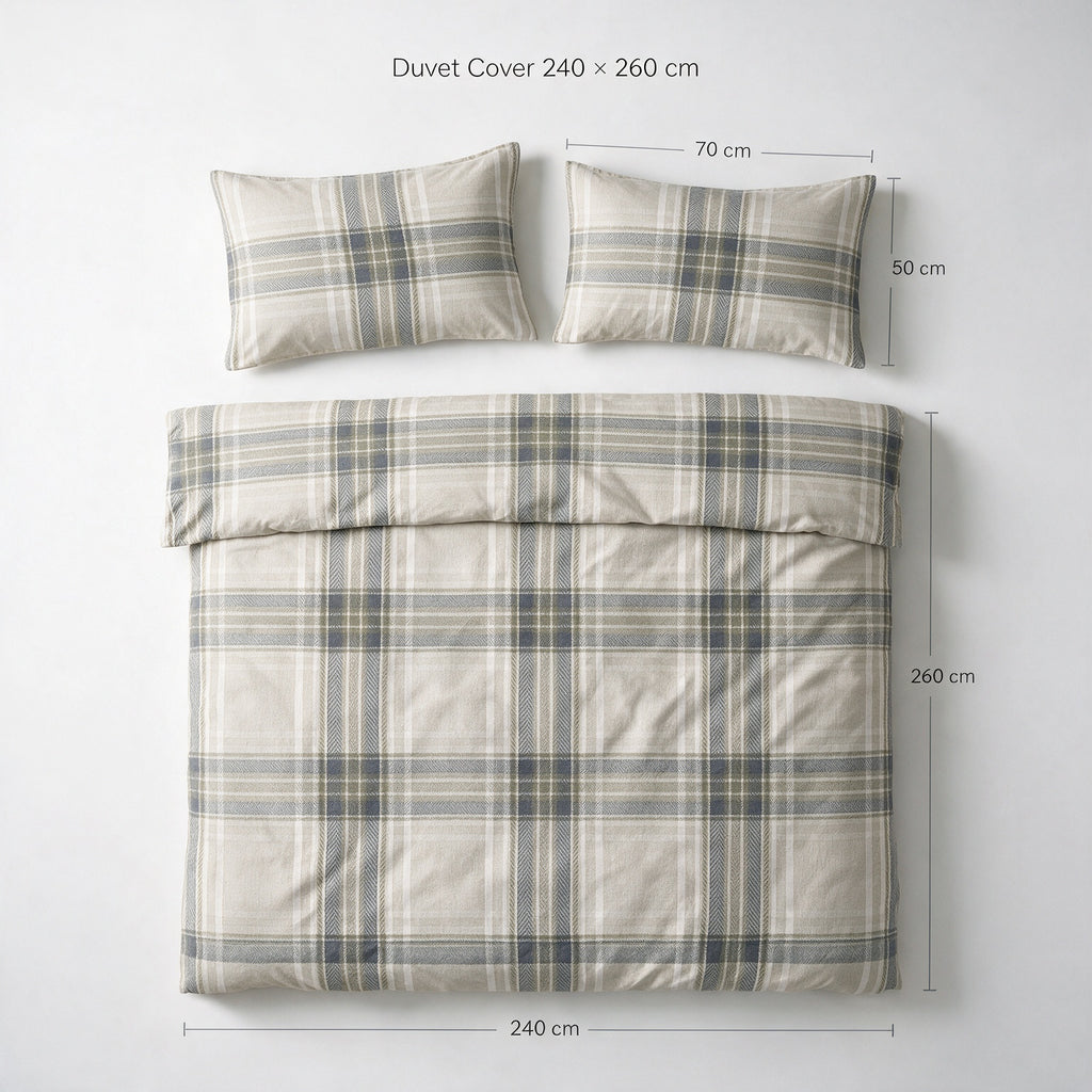 Duvet Cover Micro Linen Set 3 PCS - 3 Sizes - 1008