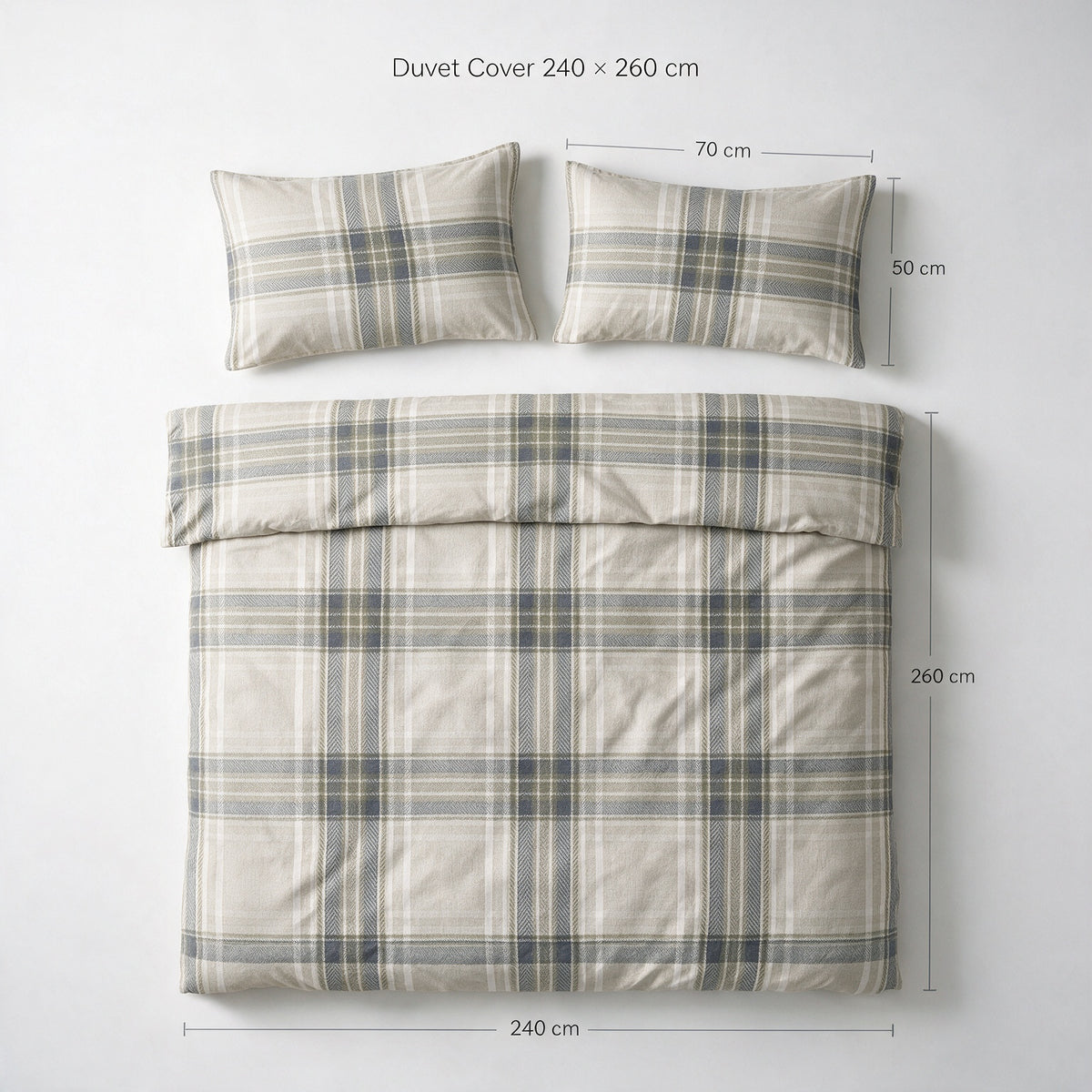 Duvet Cover Micro Linen Set 3 PCS - 3 Sizes - 1008