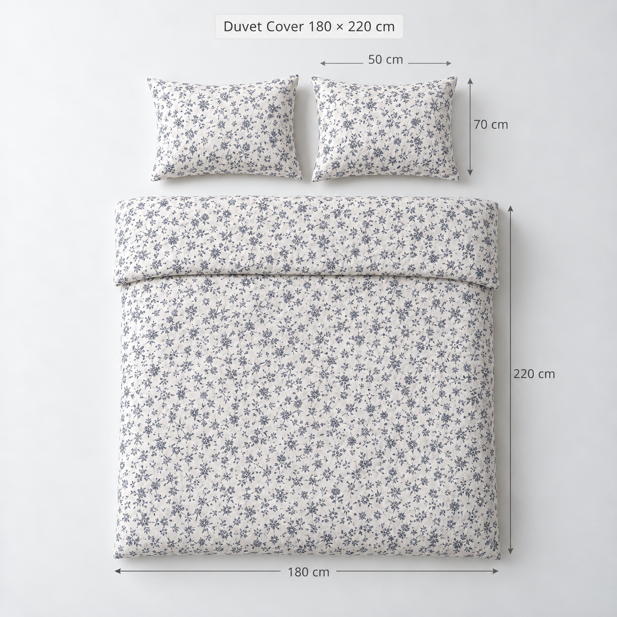 Single Duvet Cover Set 3 PCS. 180x220CM+Flab.+2 Pillow Cases -1012