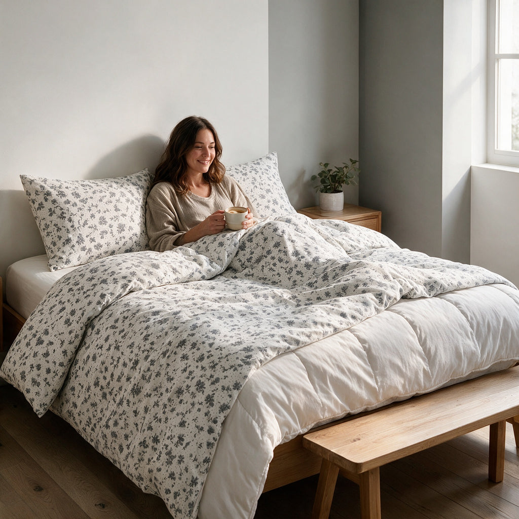 Double Duvet Cover Set 3 PCS. 220x240CM+Flab.+2 Pillow Cases -1012