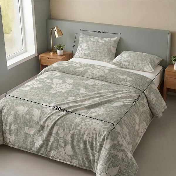 Double Duvet Cover Set 3 PCS. 220x240CM+Flab.+2 Pillow Cases -1015
