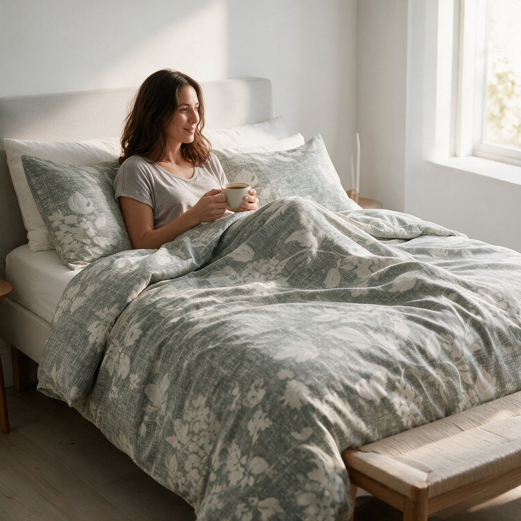 Double Duvet Cover Set 3 PCS. 220x240CM+Flab.+2 Pillow Cases -1015