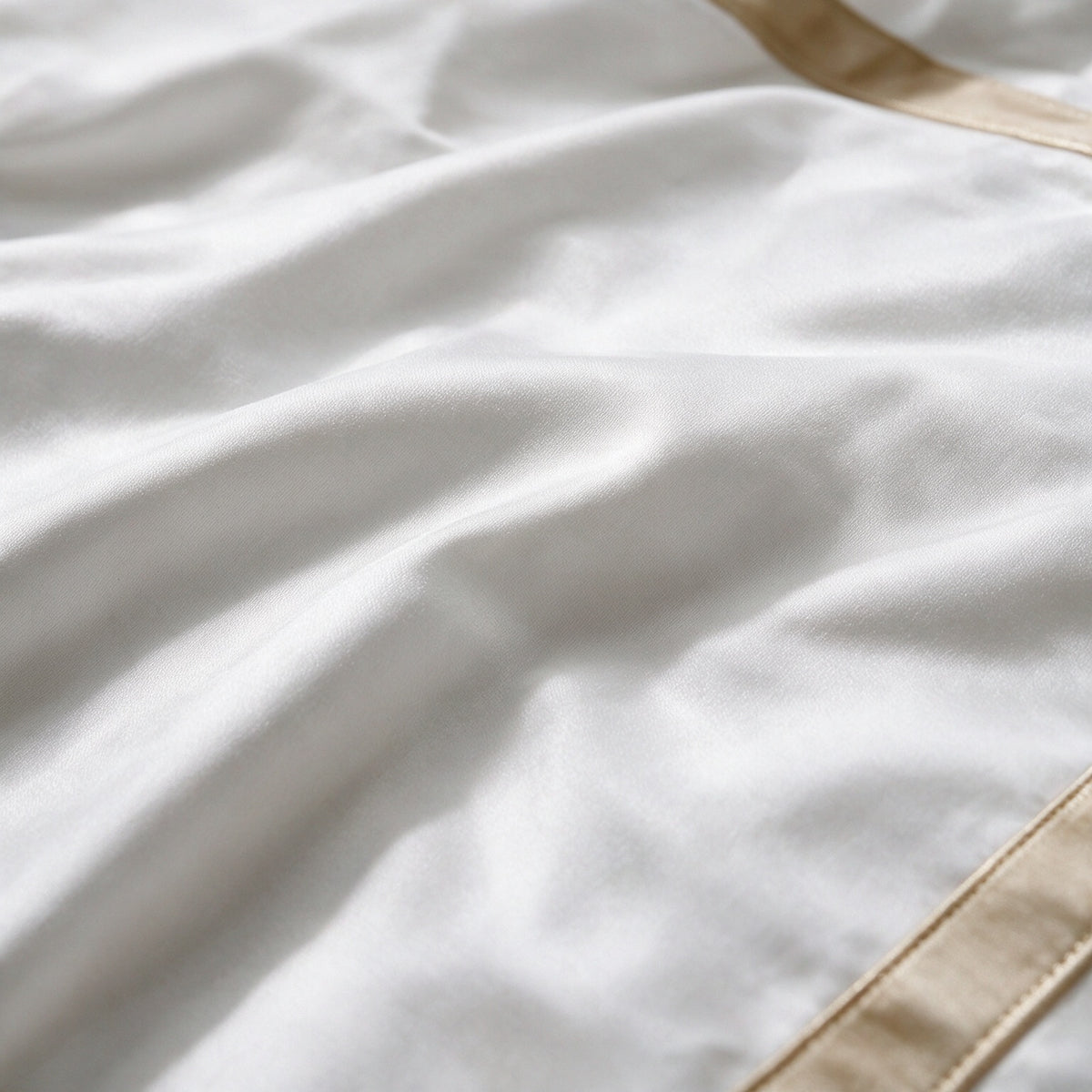Decorative section plain Duvet Cover + 2 P/Case 50*70 white - G-STH