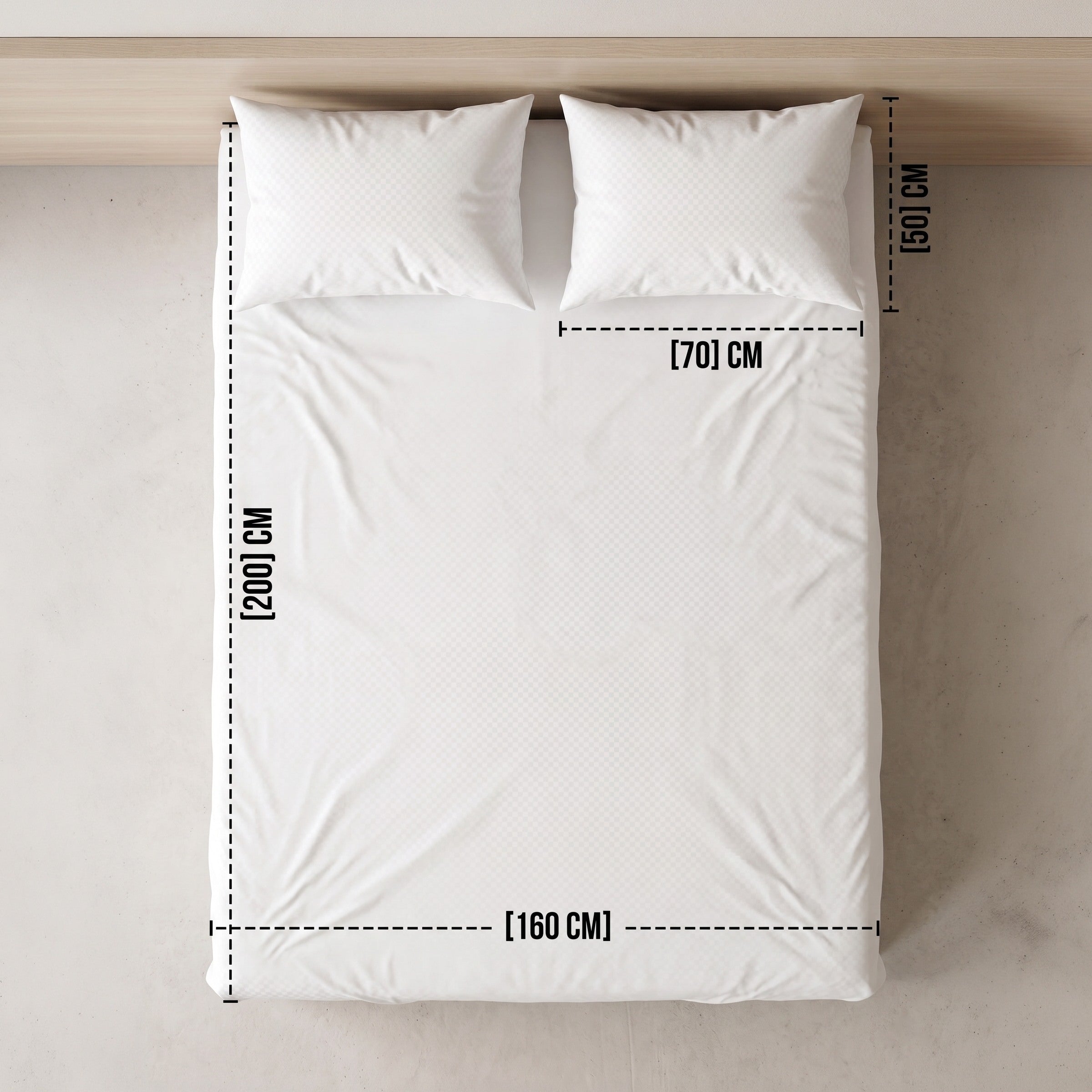 Embossed Fitted Sheet Set 3 160*200+35 W 2 P/Case 50*70