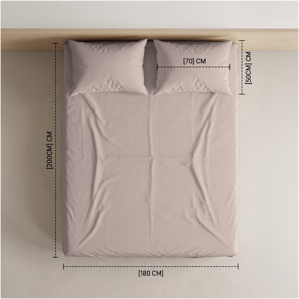 Embossed Fitted Sheet Set 3 180*200+35 W 2 P/Case 50*70