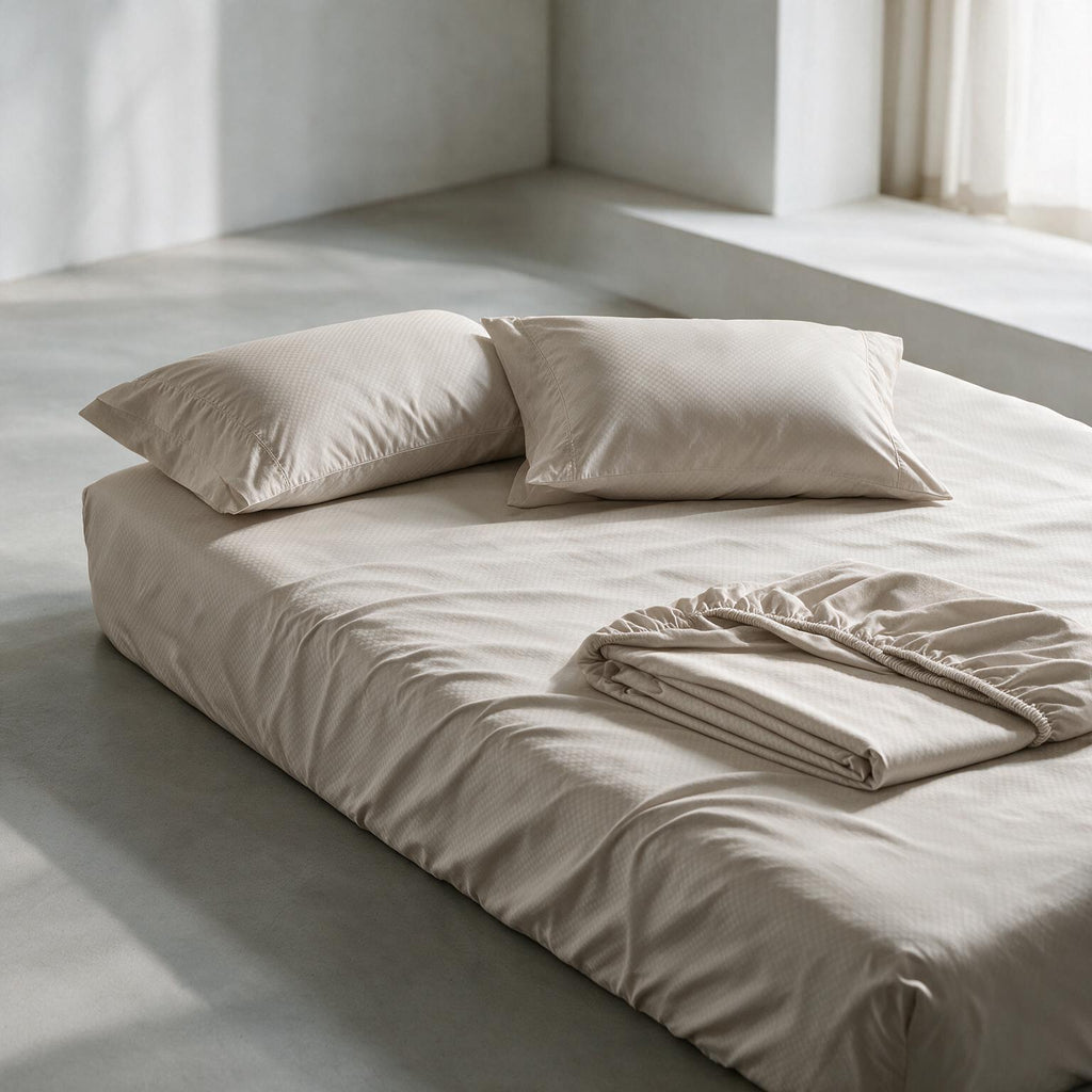 Fitted Sheet Embossed Microfiber Set - 3 Sizes
