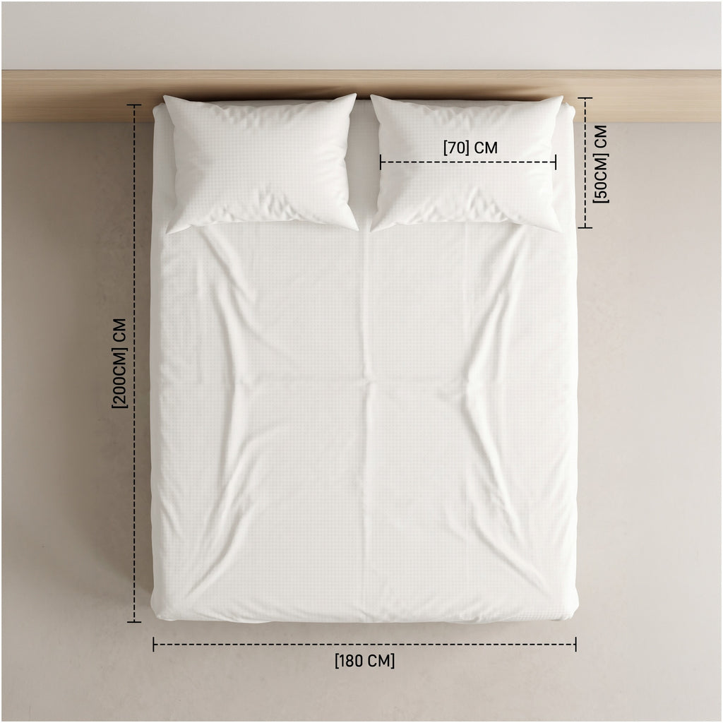 Embossed Fitted Sheet Set 3 180*200+35 W 2 P/Case 50*70