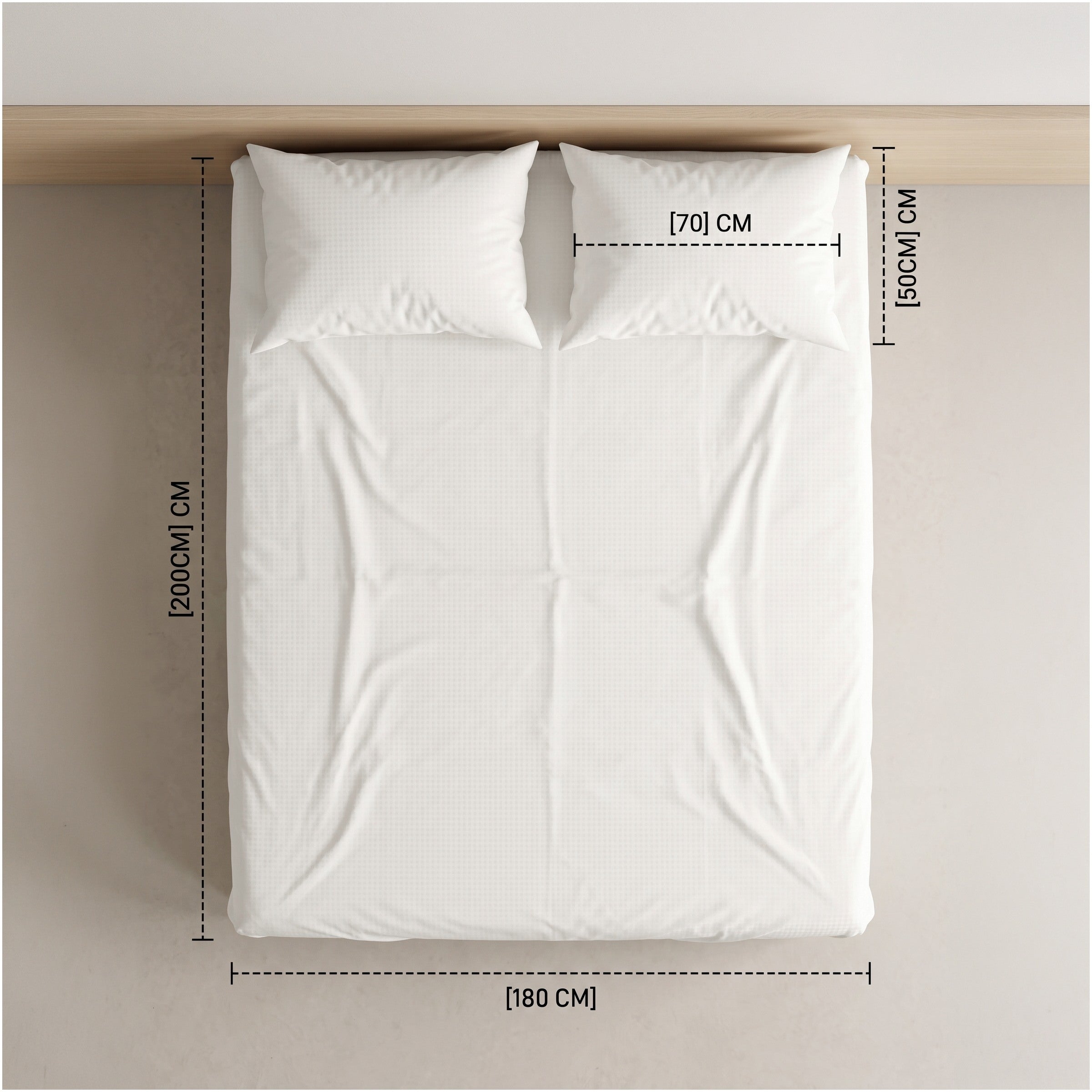 Embossed Fitted Sheet Set 3 180*200+35 W 2 P/Case 50*70