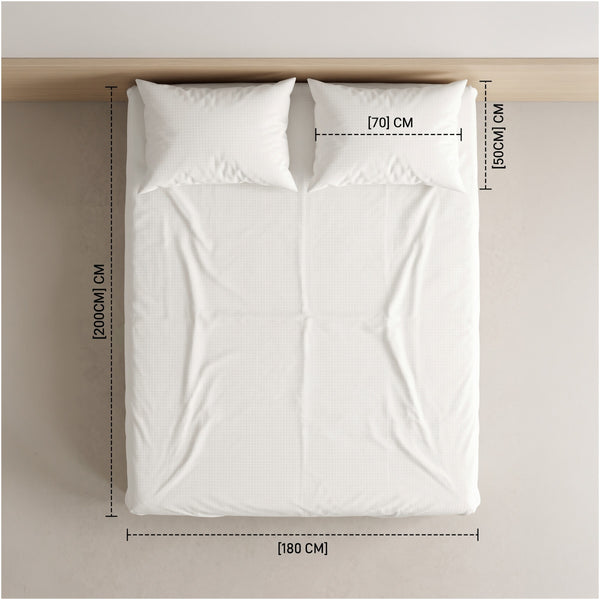 Embossed Fitted Sheet Set 3 180*200+35 W 2 P/Case 50*70