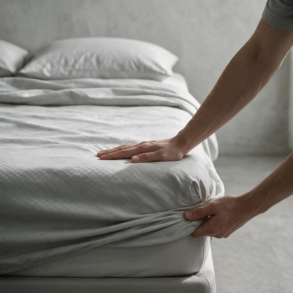 طقم ملاية باستيك إمبوسد سينجل قطعتين مقاس 120×200+35 سم