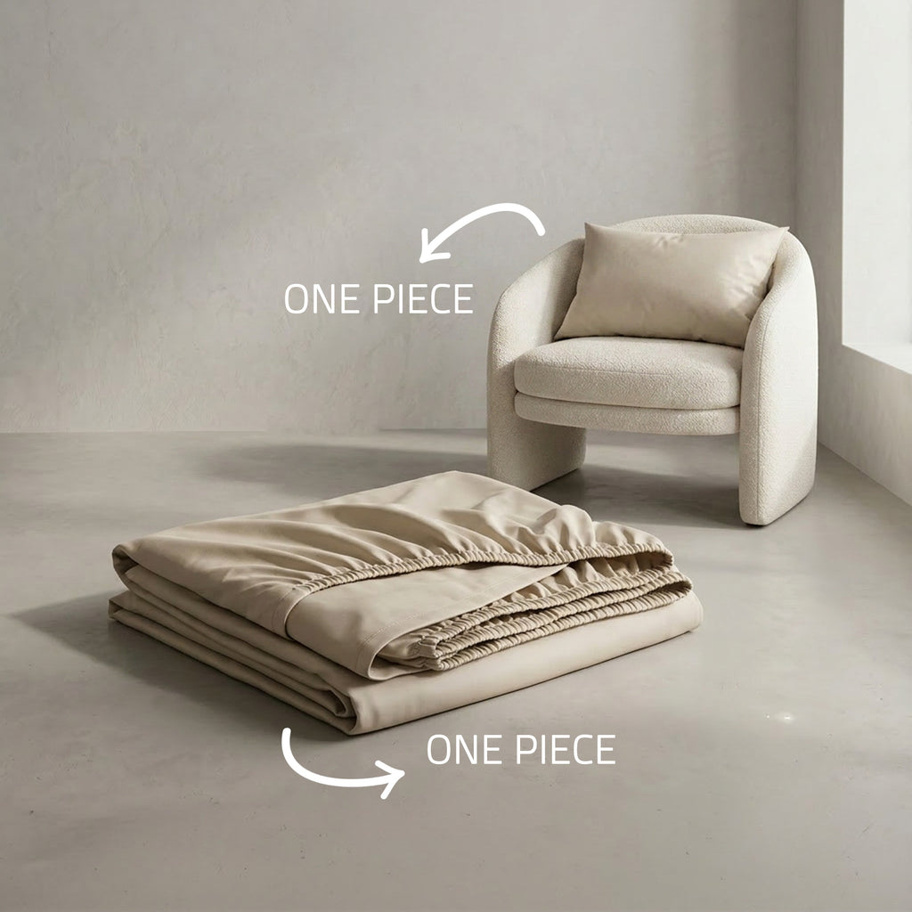 Hotel section 600 TC plain Fitted Sheet Set 2 120*200+35 W 1 P/Case 50*70