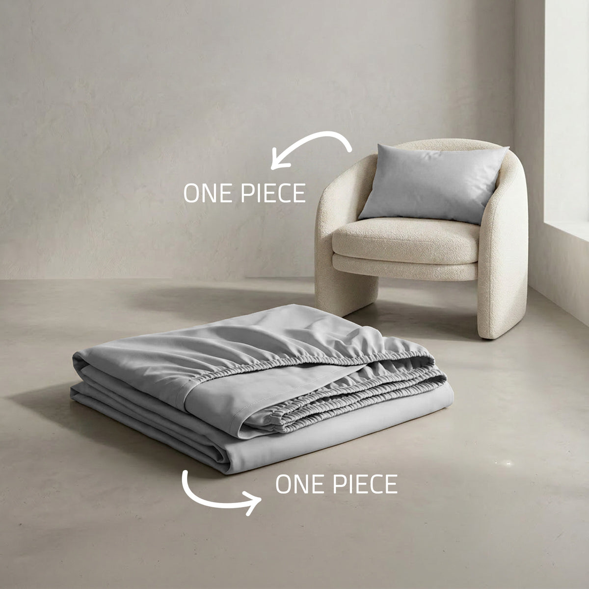 Hotel section 600 TC plain Fitted Sheet Set 2 120*200+35 W 1 P/Case 50*70