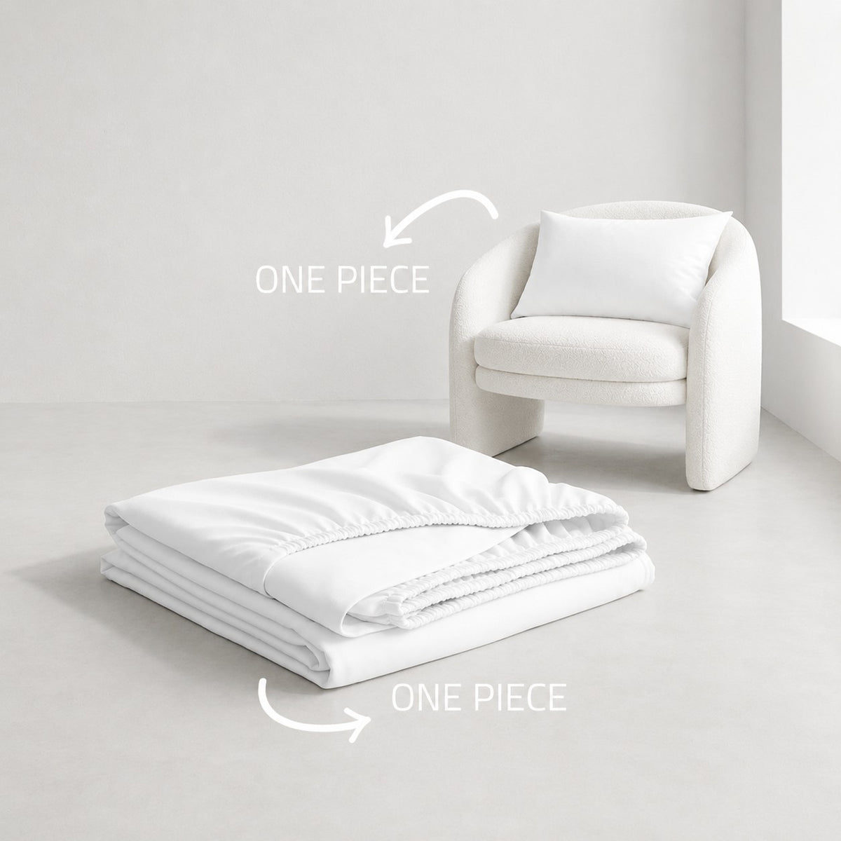 Hotel section 600 TC plain Fitted Sheet Set 2 120*200+35 W 1 P/Case 50*70