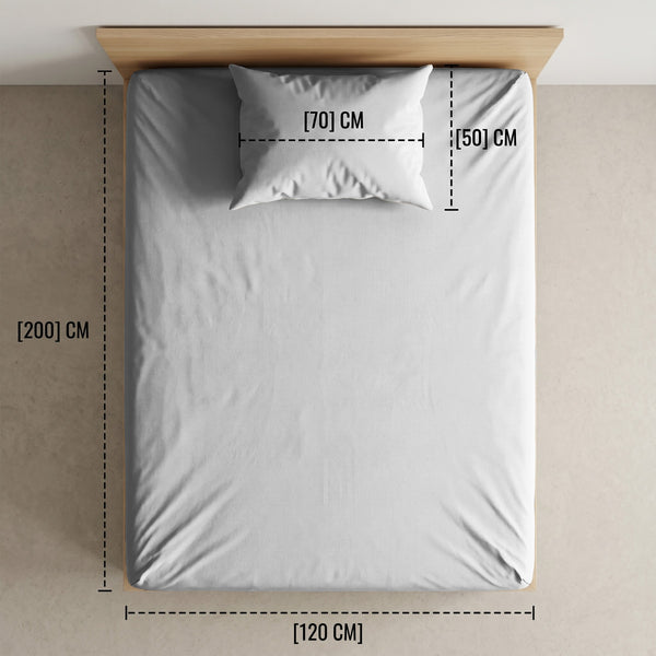 Prime Collection 300 TC Fitted Sheet Set 2 120*200+35 W 1 P/Case 50*70