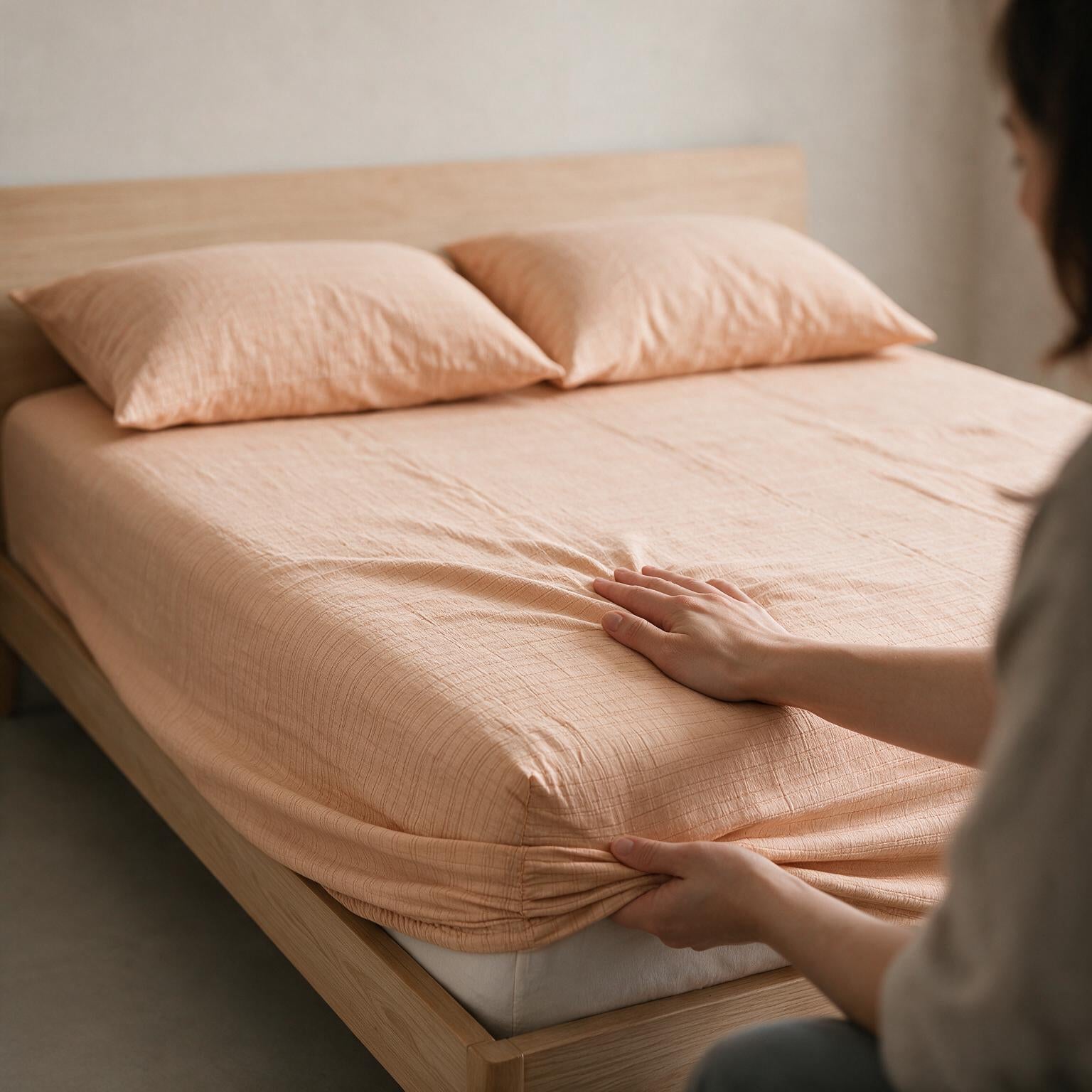Single Fitted Sheet Set 3 PCS. 120x200+30CM.+2 Pillow Cases 50x70cm -1002
