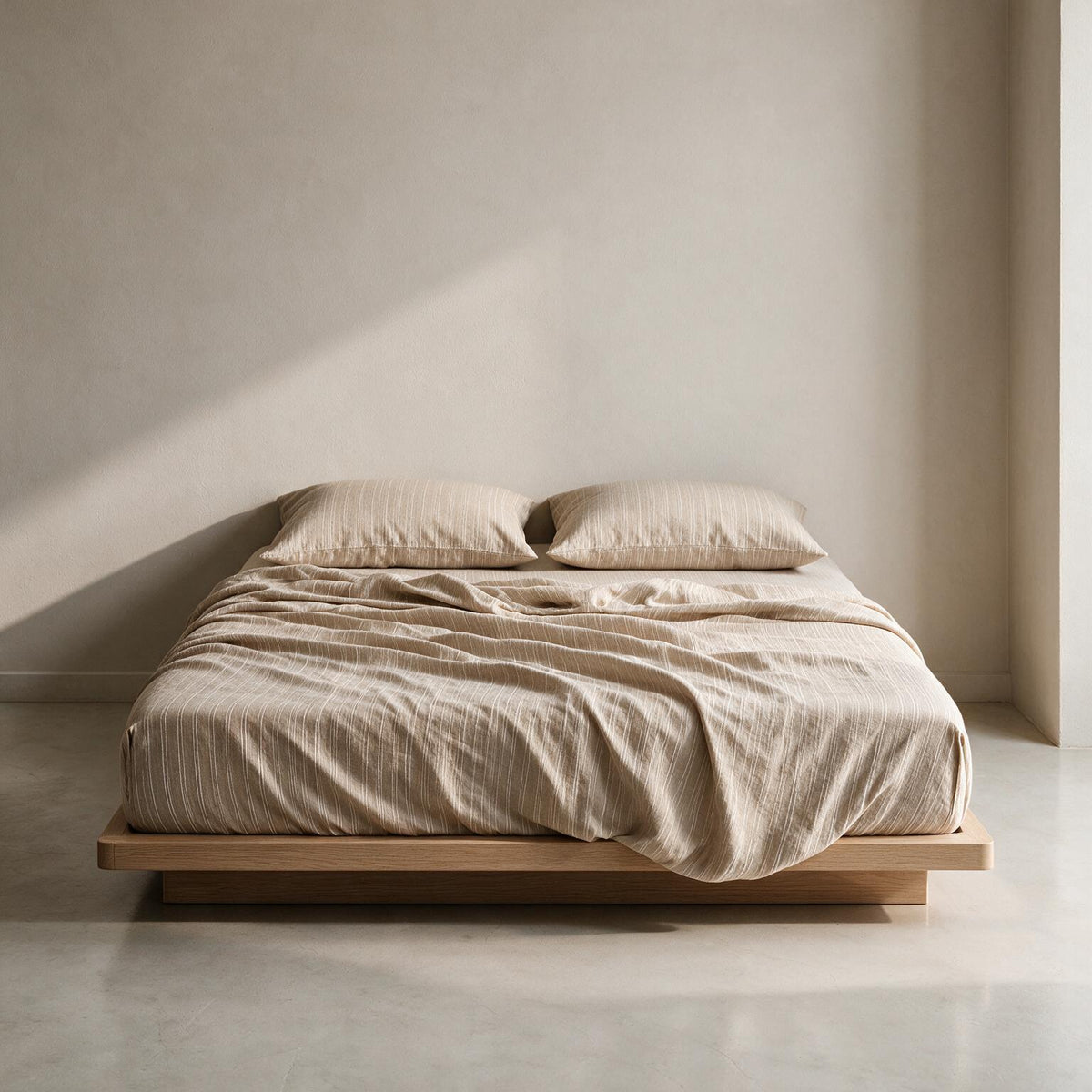 Single Fitted Sheet Set 3 PCS. 120x200+30CM.+2 Pillow Cases 50x70cm -1004